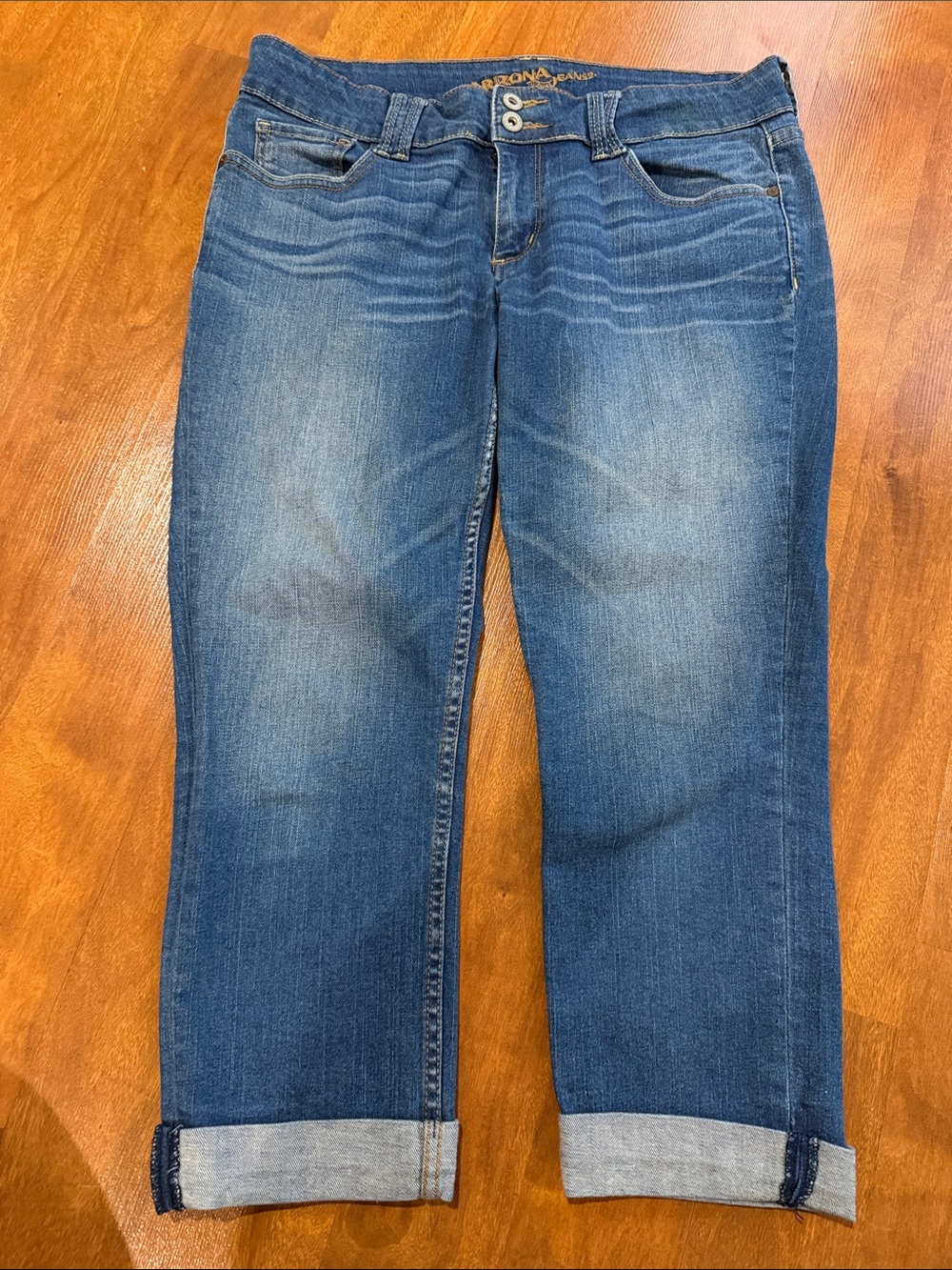 Classic Arizona Blue Women's Jeans - Casual Cuffed Style